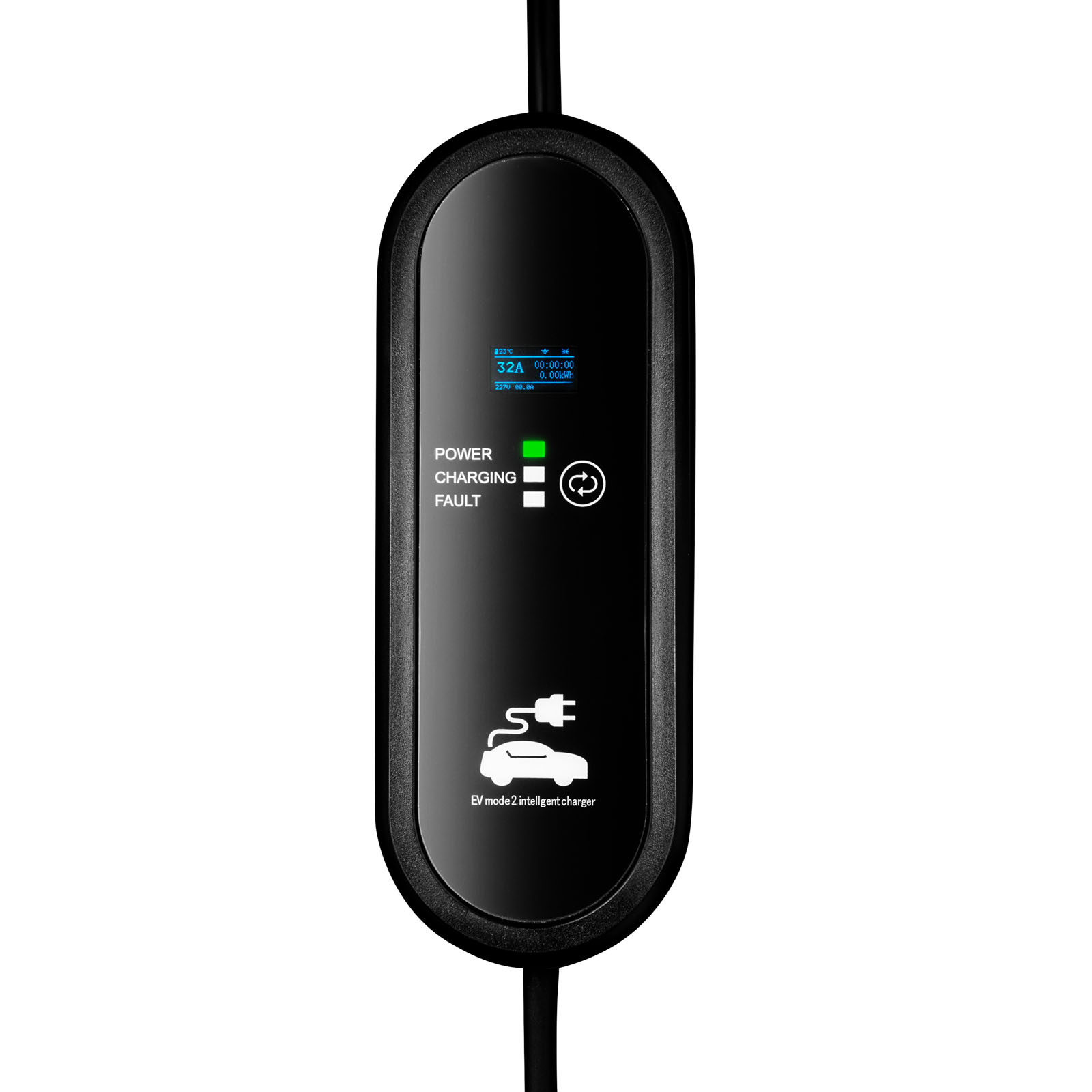 AKYGA Ładowarka do samochodów elektrycznych Akyga AK-EC-24 CEE 5pin GB/T LCD 3-fazy 32A 22kW 5m — 5