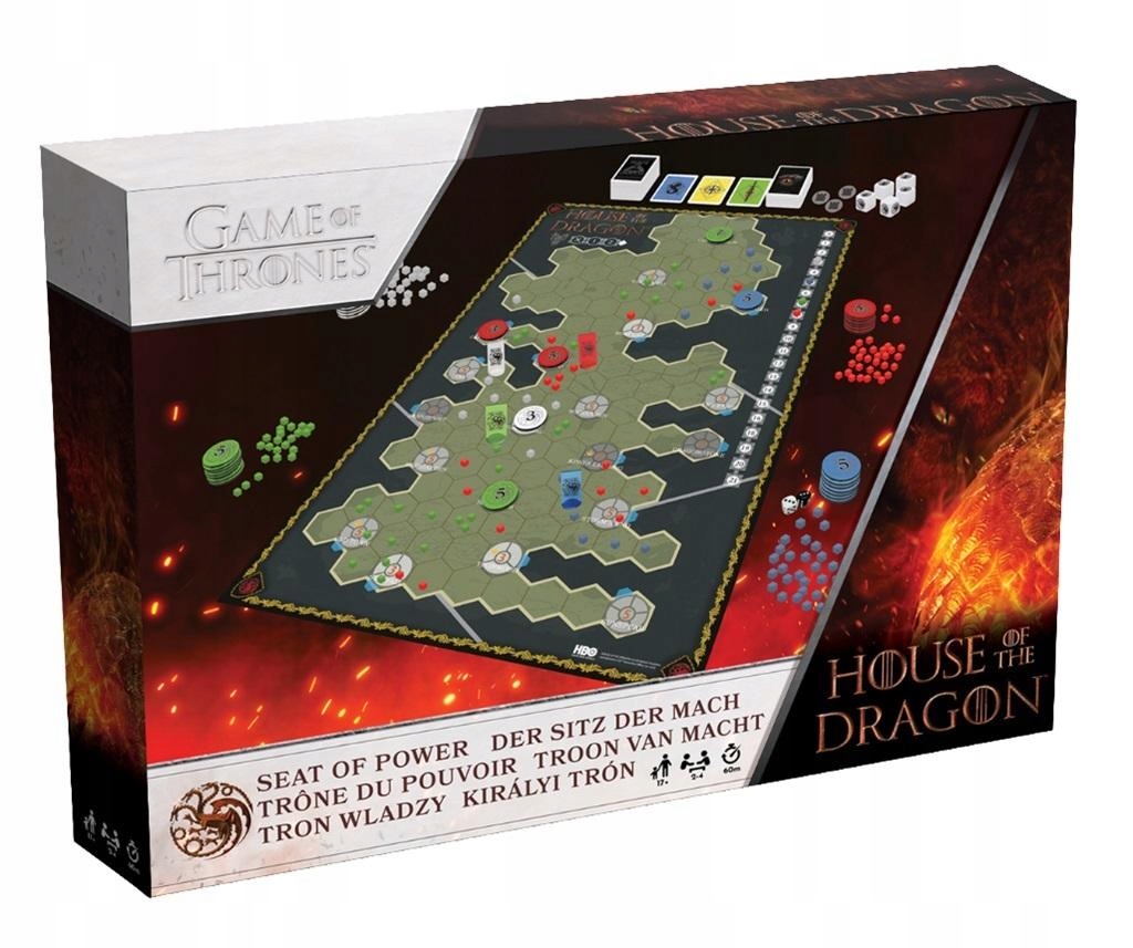 Planszówka Gry Rodzinne Od 14 Lat Tron władzy House of the dragon Porządne