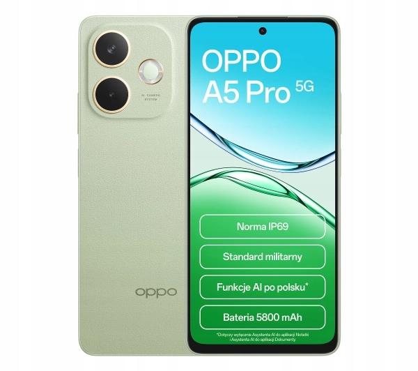 Smartfon Oppo A5 Pro 5G 8/256GB 6,6" 120Hz 50Mpix Zielony