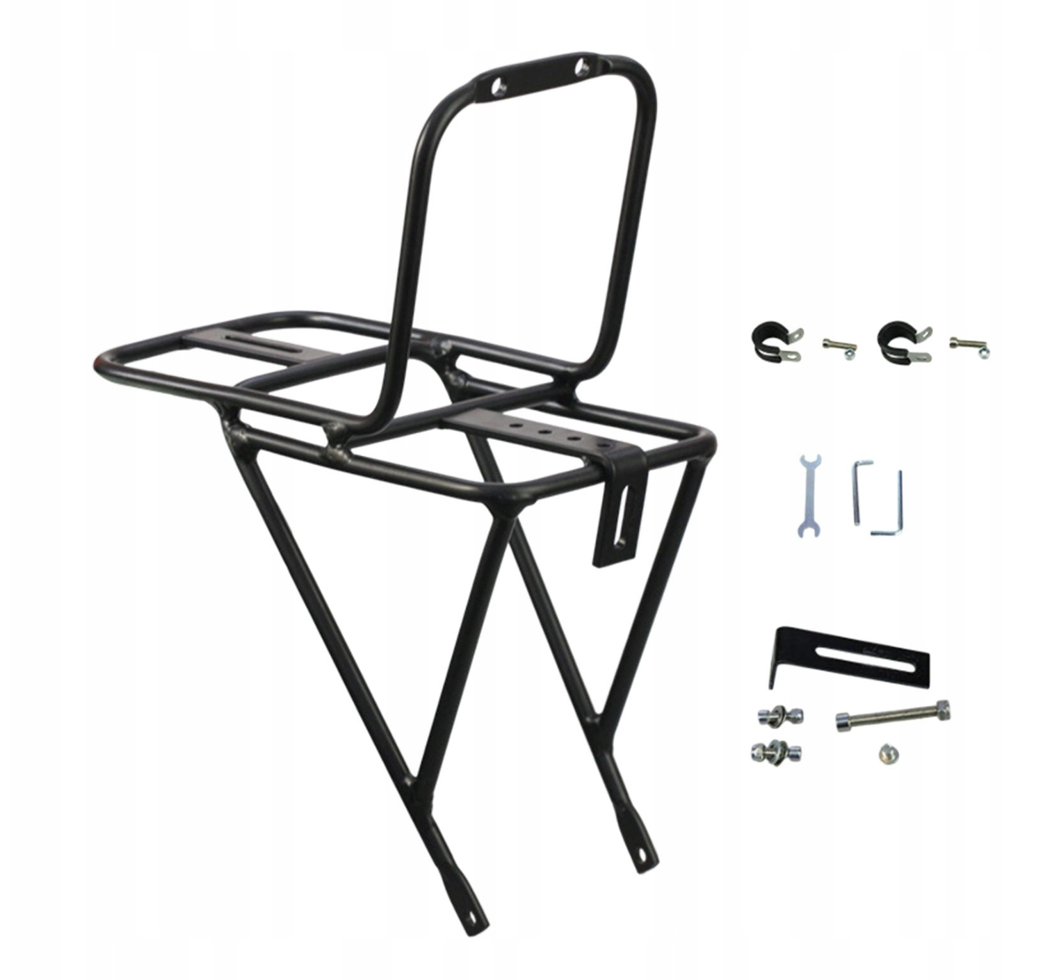 ДЕРЖАТЕЛЬ СТОЙКИ ВЕЛОСИПЕДА ПЕРЕДНИЙ КРОНШТЕЙН МЕТАЛЛИЧЕСКИЙ ПРОЧНЫЙ ДЛЯ РАМЫ ВЕЛОСИПЕДА