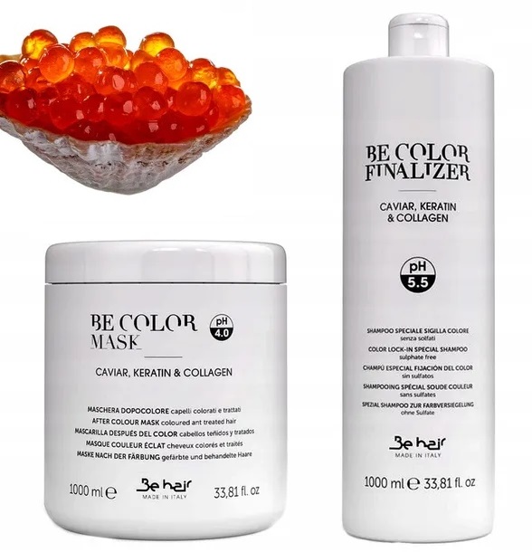 Litrový Šampon Maska Be Hair Be Color Finalizer 3C Complex Ochrana Barvy
