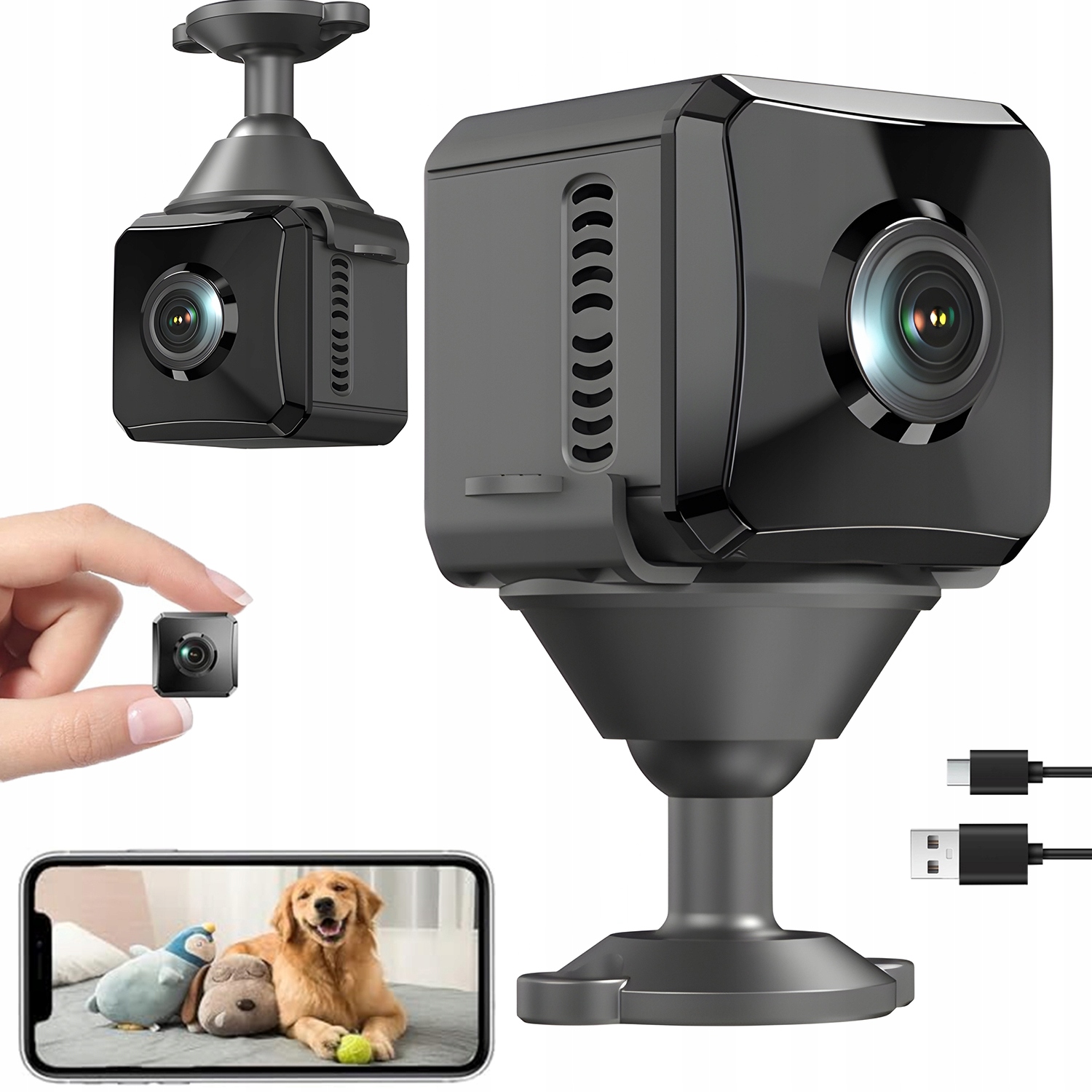 Bezdrátové Monitorovací Kamery Wi-fi 1080P S Infračerveným Nočním Viděním