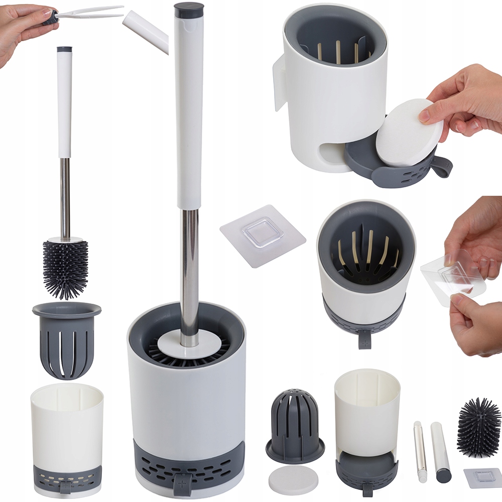 SILIKONOWA SZCZOTKA TOALETOWA DO TOALETY WC 2w1