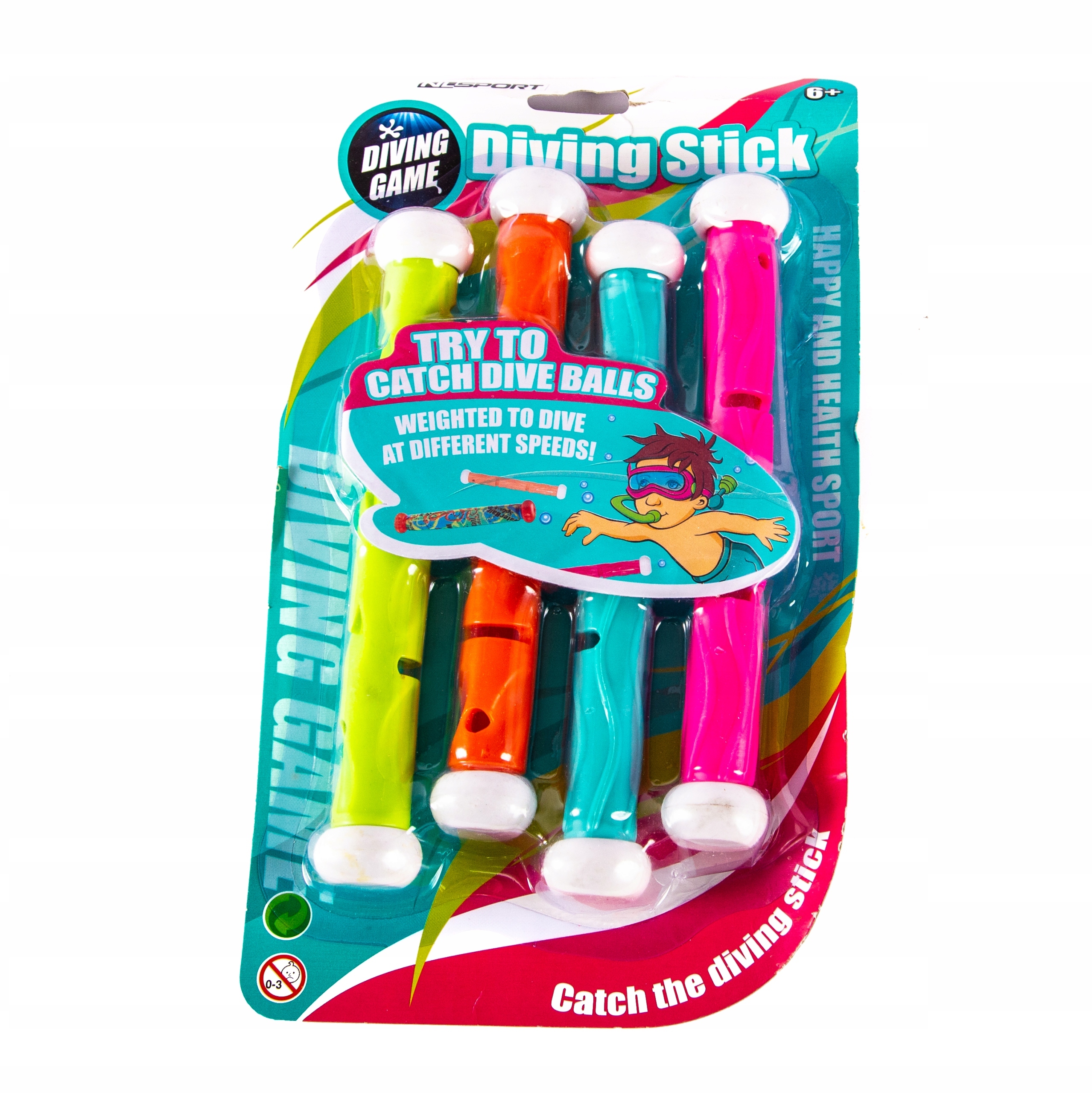 ZABAWKI DO WODY NURKOWANIA KIJKI DO BASENU 3SZT