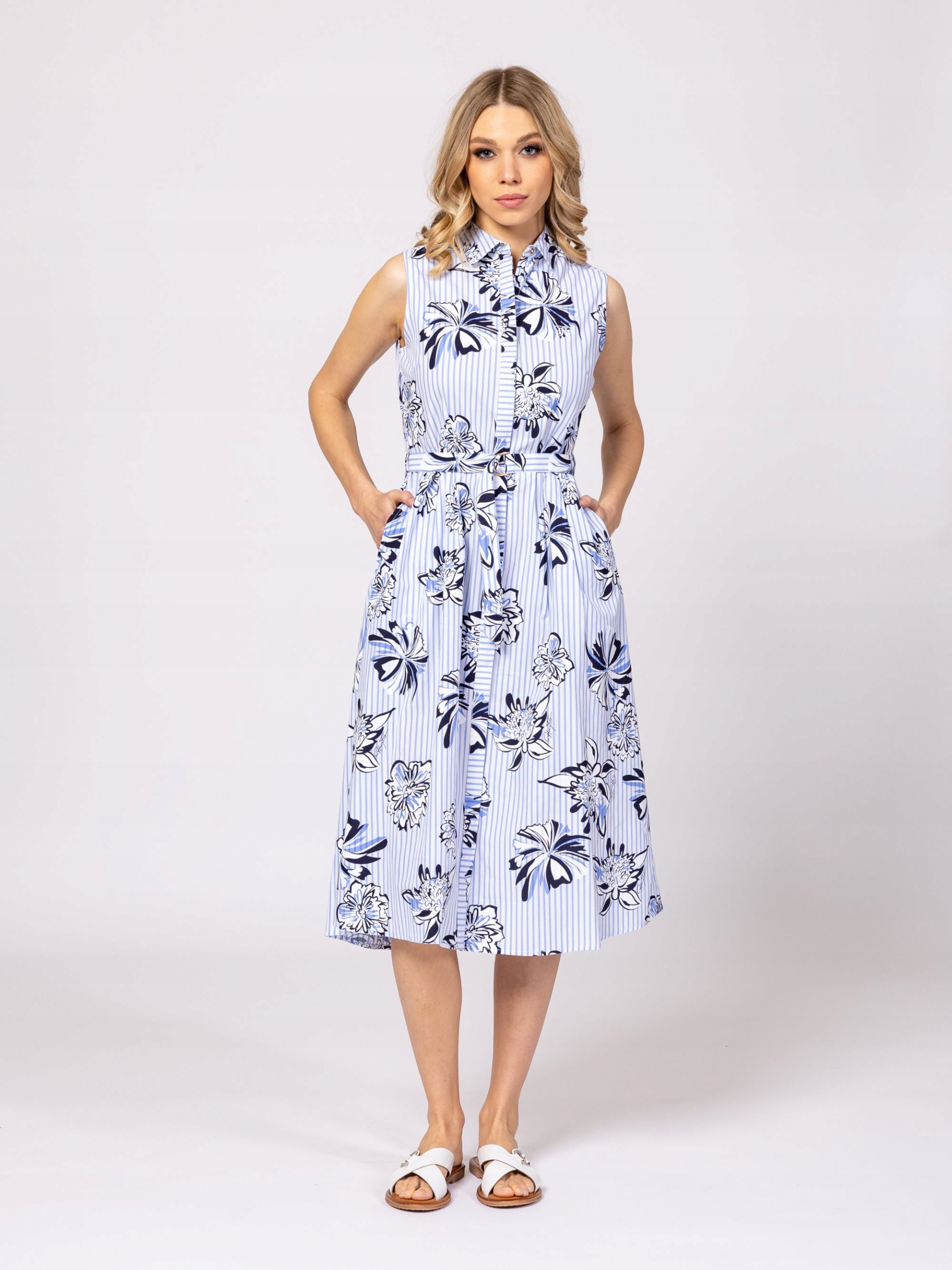 Heavy Tools Šaty MIDI VIRAGS25 Flower XL