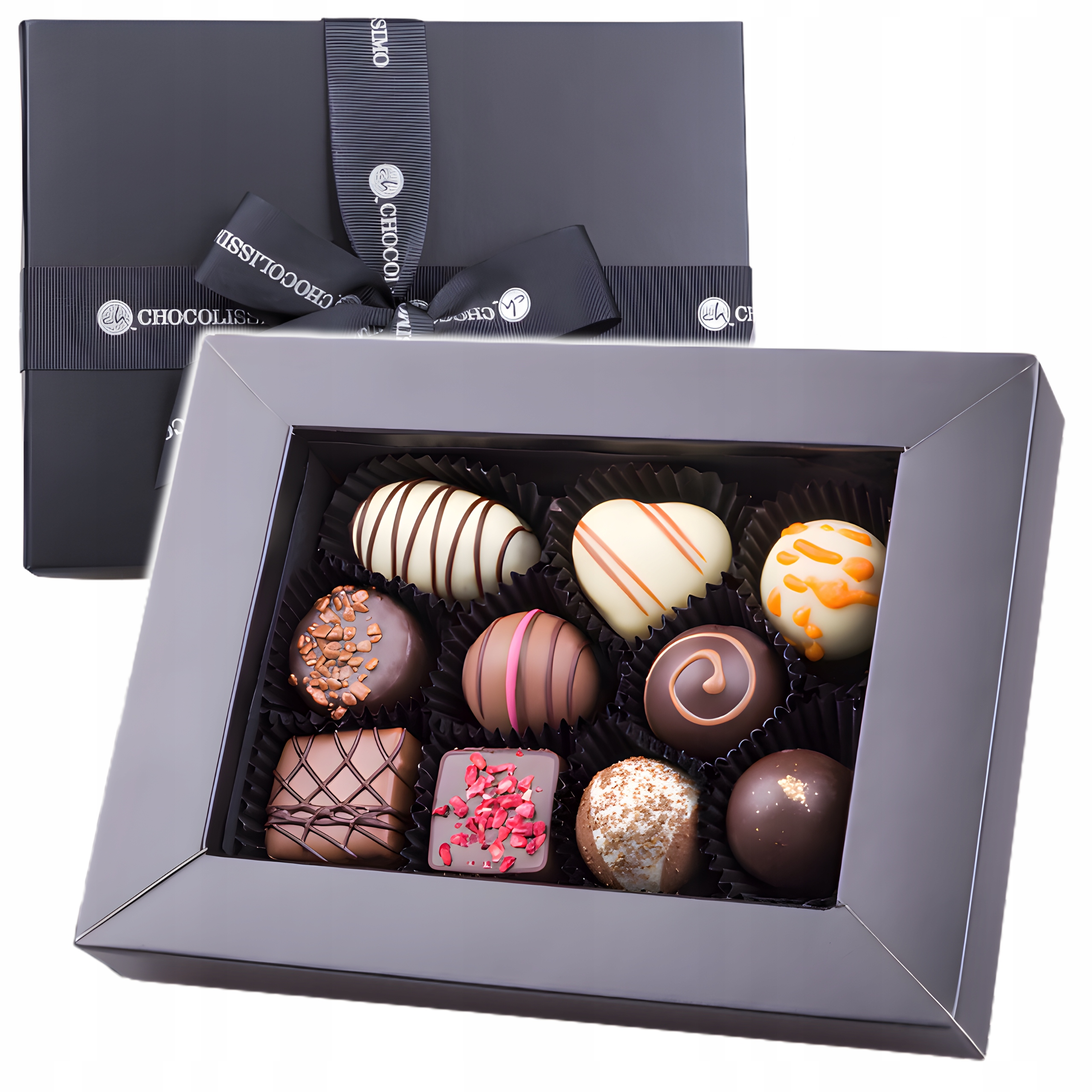 Sladkosti na Velikonoce Zajíčka Belgické Pralinky bonboniéra 10 ks 125 g