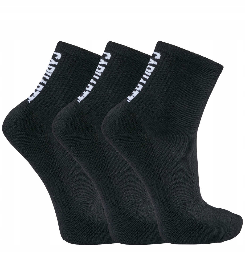 Ponožky Carhartt Force Midweight Logo Short Black