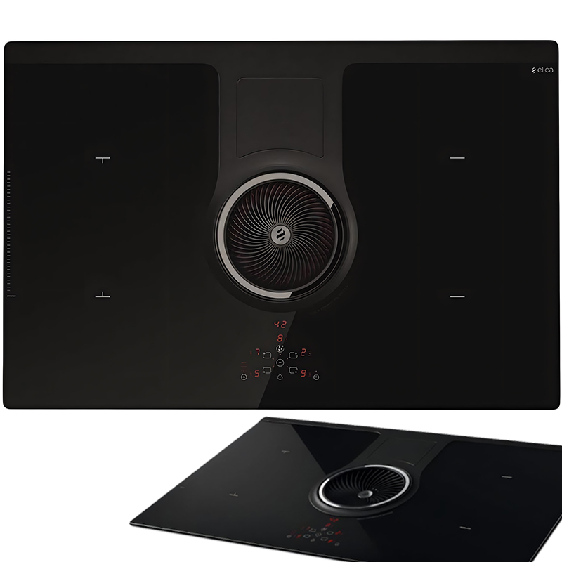 Indukčná varná doska s pohlcovačom Elica NikolaTesla One BL/F/83 Odsávač 2v1