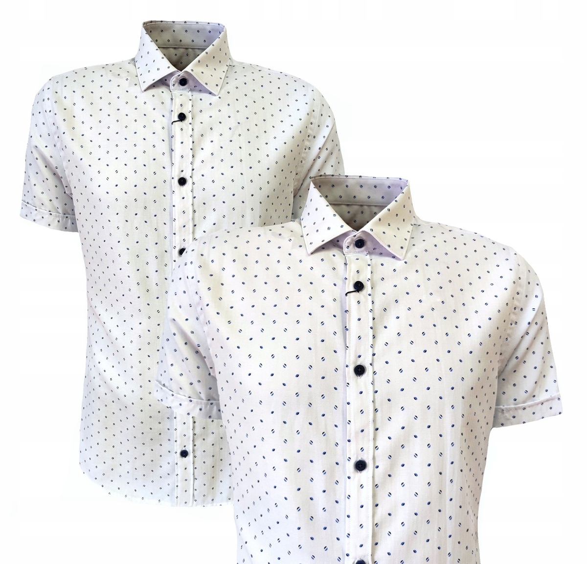 Pánská návštěvnická košile bílá s vzorem M Anagre