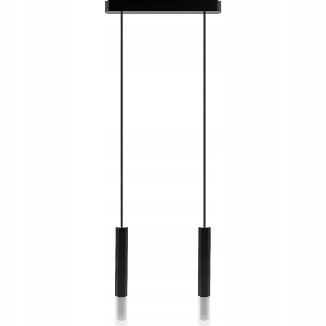 Závěsná lampa Madera2 Hexa 2 pl stínidlo černá