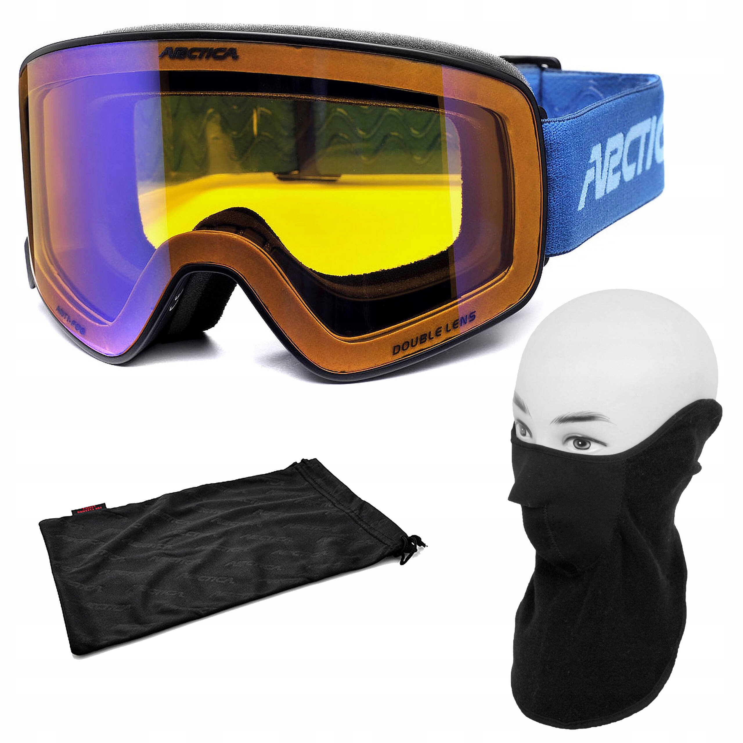 Arctica G109B Lyžařské brýle na snowboard, žluté, rozjasňující