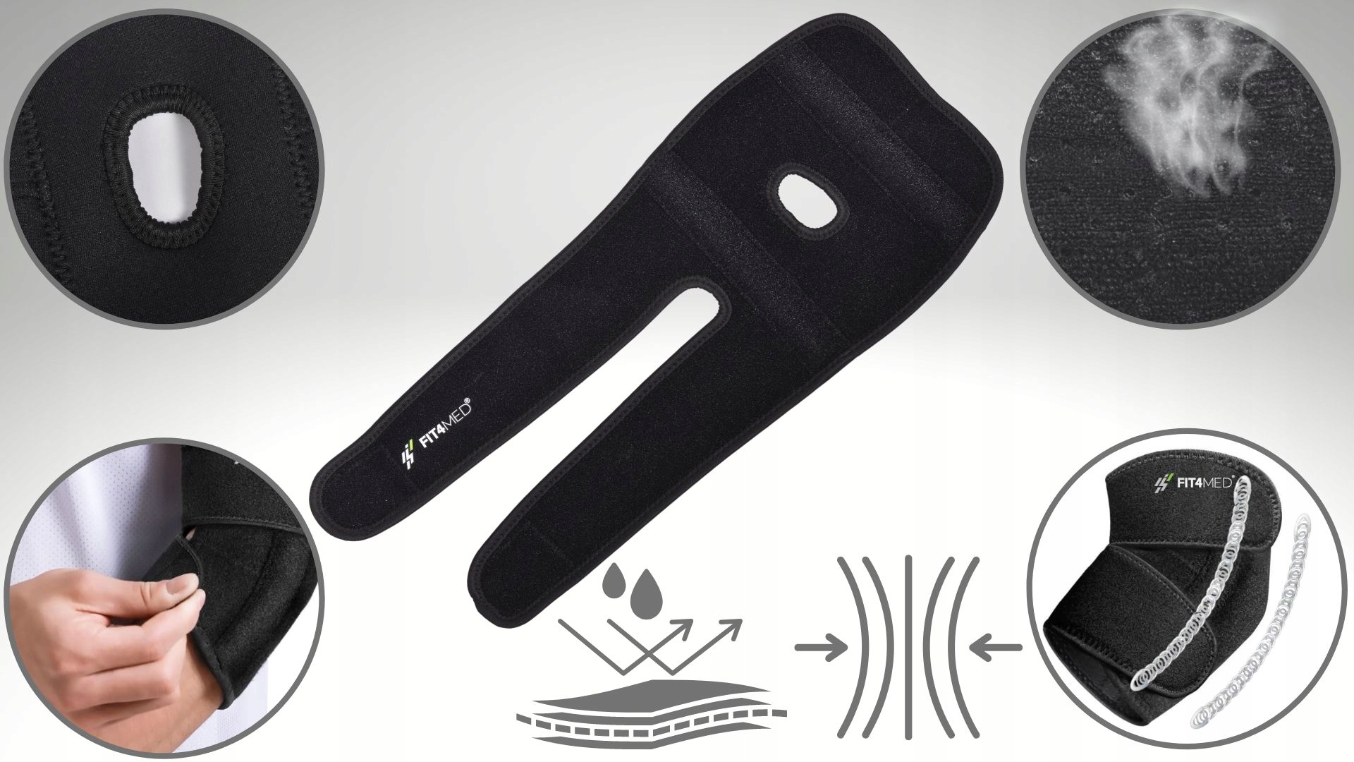 STABILIZATOR STAWU ŁOKCIOWEGO NA ŁOKIEĆ GOLFISTY TENISISTY OPASKA UCISKOWA Kod producenta STABILIZATOR STAWU ŁOKIOWEGO OPASKA