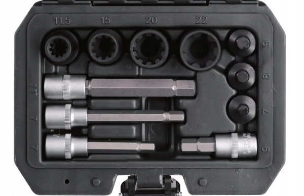 ROOKS ZESTAW KLUCZY DO ZACISKÓW HAMULCOWYCH 11 CZ, VAG, BMW, PSA, MB