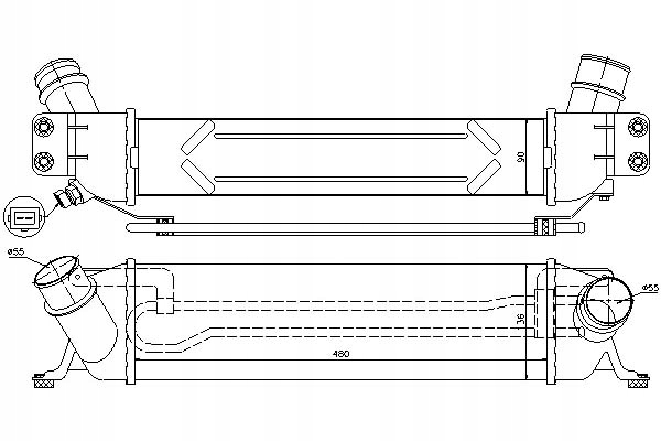 NISSENS INTERCOOLER Producent części Nissens