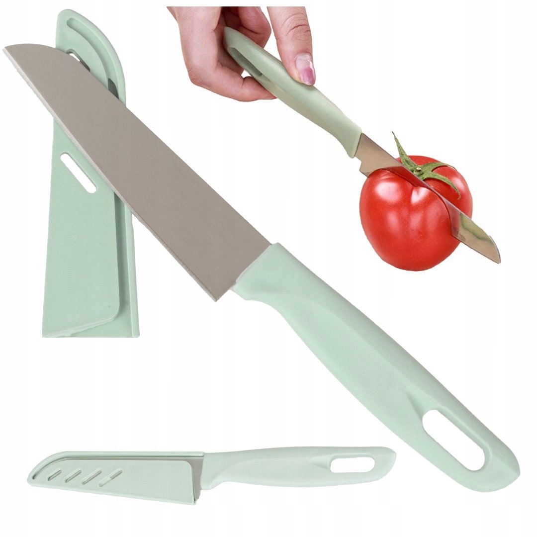 NÓŻ KUCHENNY NOŻYK Z OSŁONKĄ DO WARZYW OWOCÓW