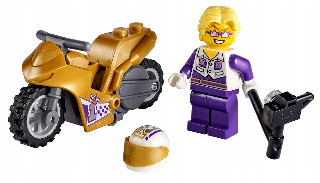 LEGO 60309 CITY SELFIE NA MOTOCYKLU KASKADERSKIM Seria Miasto