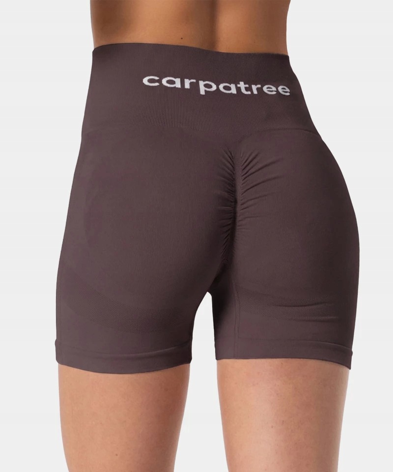 Dámské bezešvé šortky Carpatree Allure Berry Brown hnědé S