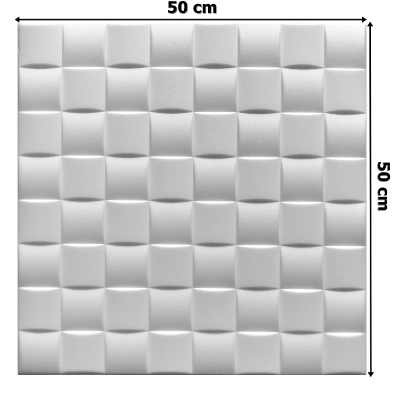 Białe Piankowe Dekoracyjne KASETONY 2m2 IRYS Jednostka sprzedaży sztuka