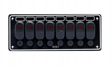 Panel Elektryczny 8 Przełączników Do Łodzi