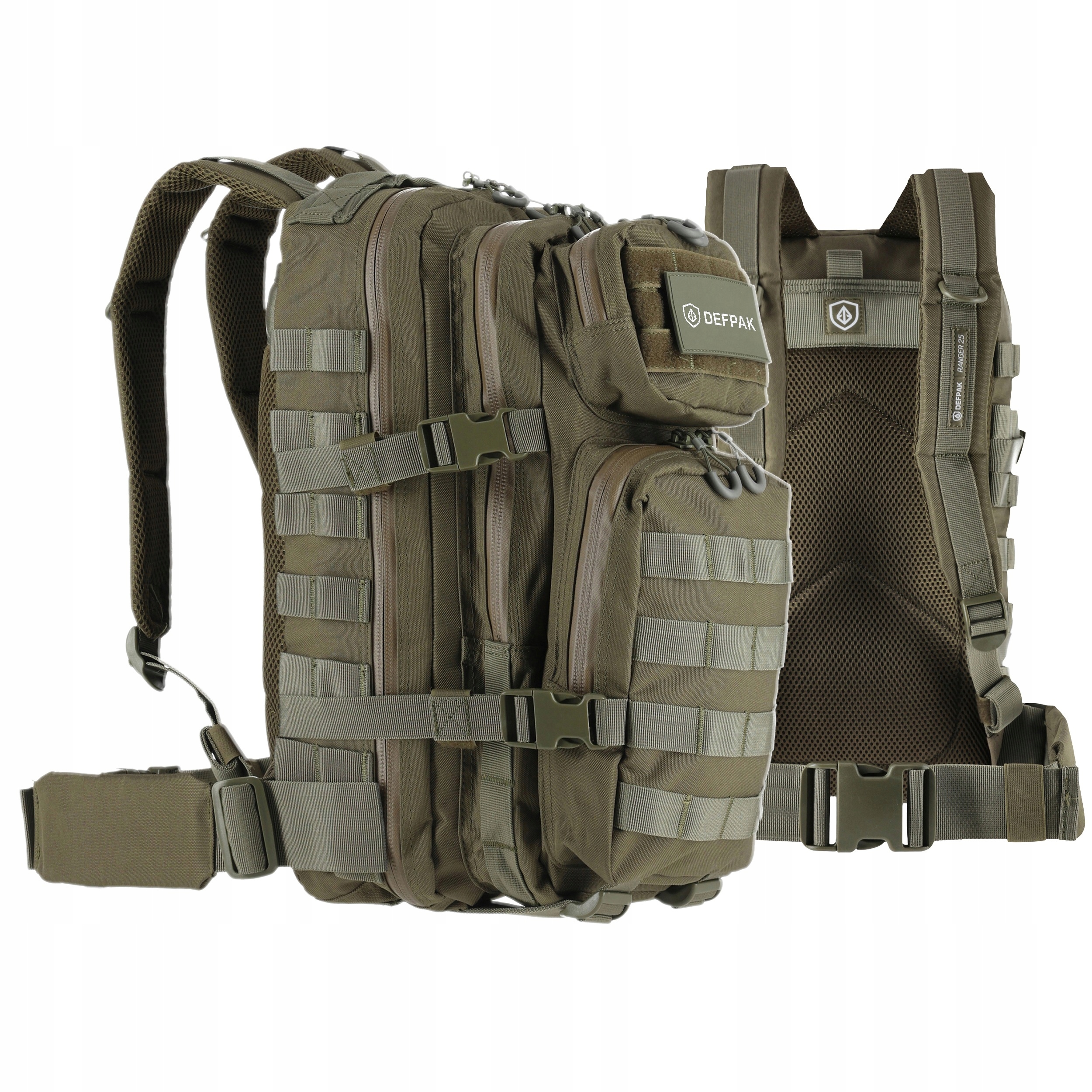 Plecak wojskowy militarny taktyczny Defpak Ranger Molle 600D oliwkowy 25L