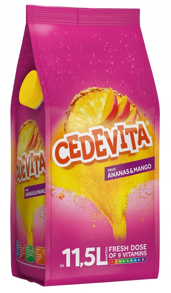 Nowa Cedevita ananas & mango 900g. Marka Cedevita