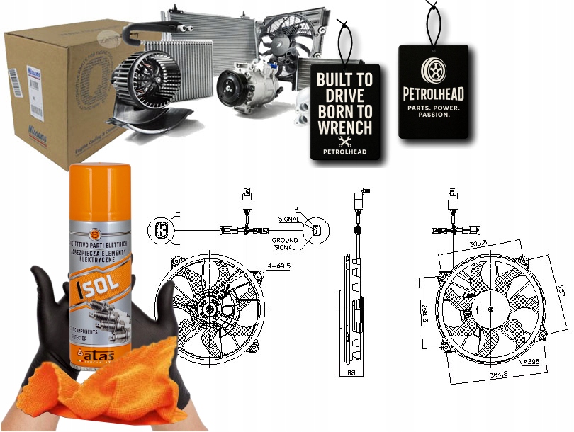 Ventilátor Chladiče Citroen C5 II C5 III C5 Ii/kombi #Petrolhead Pro+ Kit4