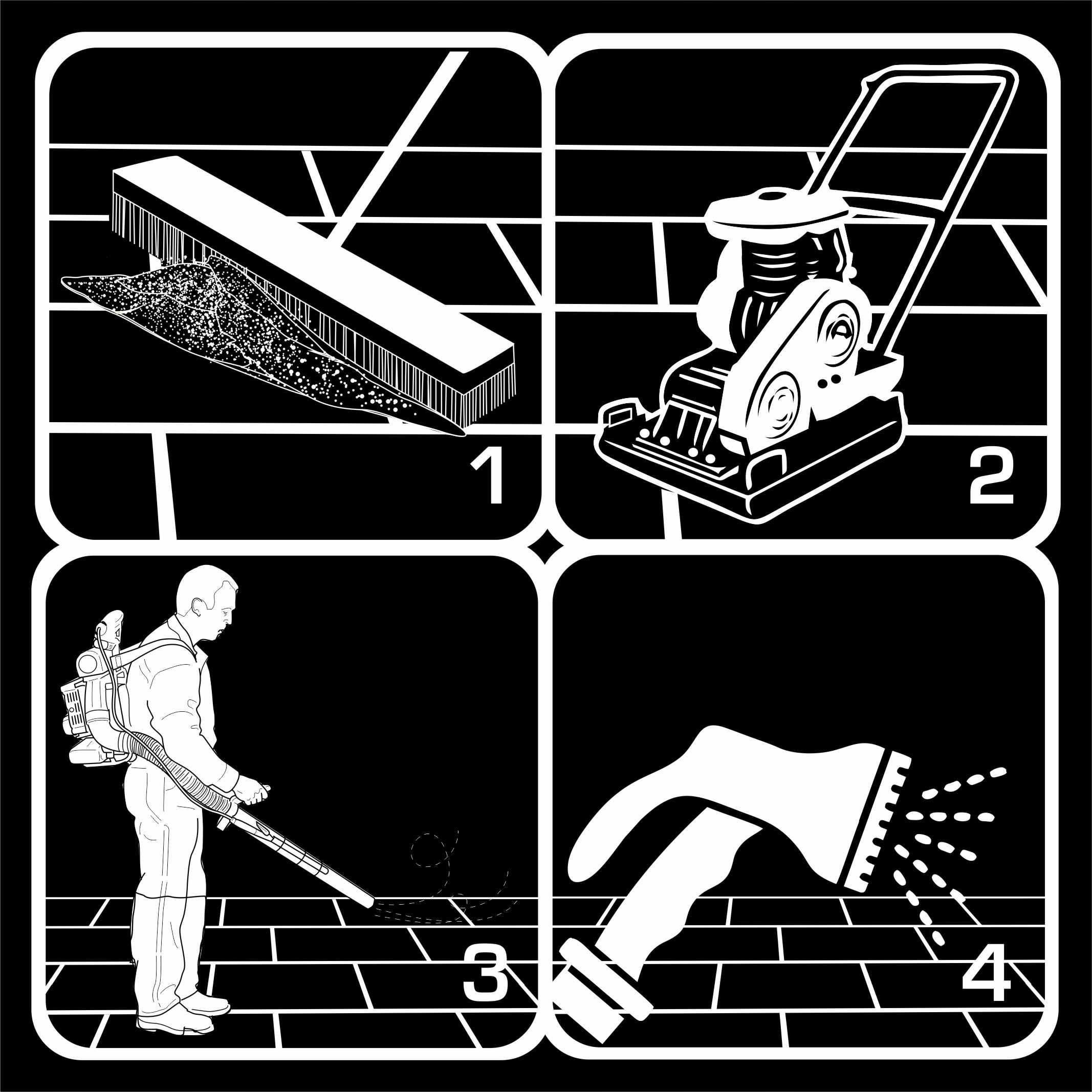 SandBruk Piasek Polimerowy Fuga Do Kostki Brukowej Jasny Szary 20 kg Gama kolorystyczna inny kolor