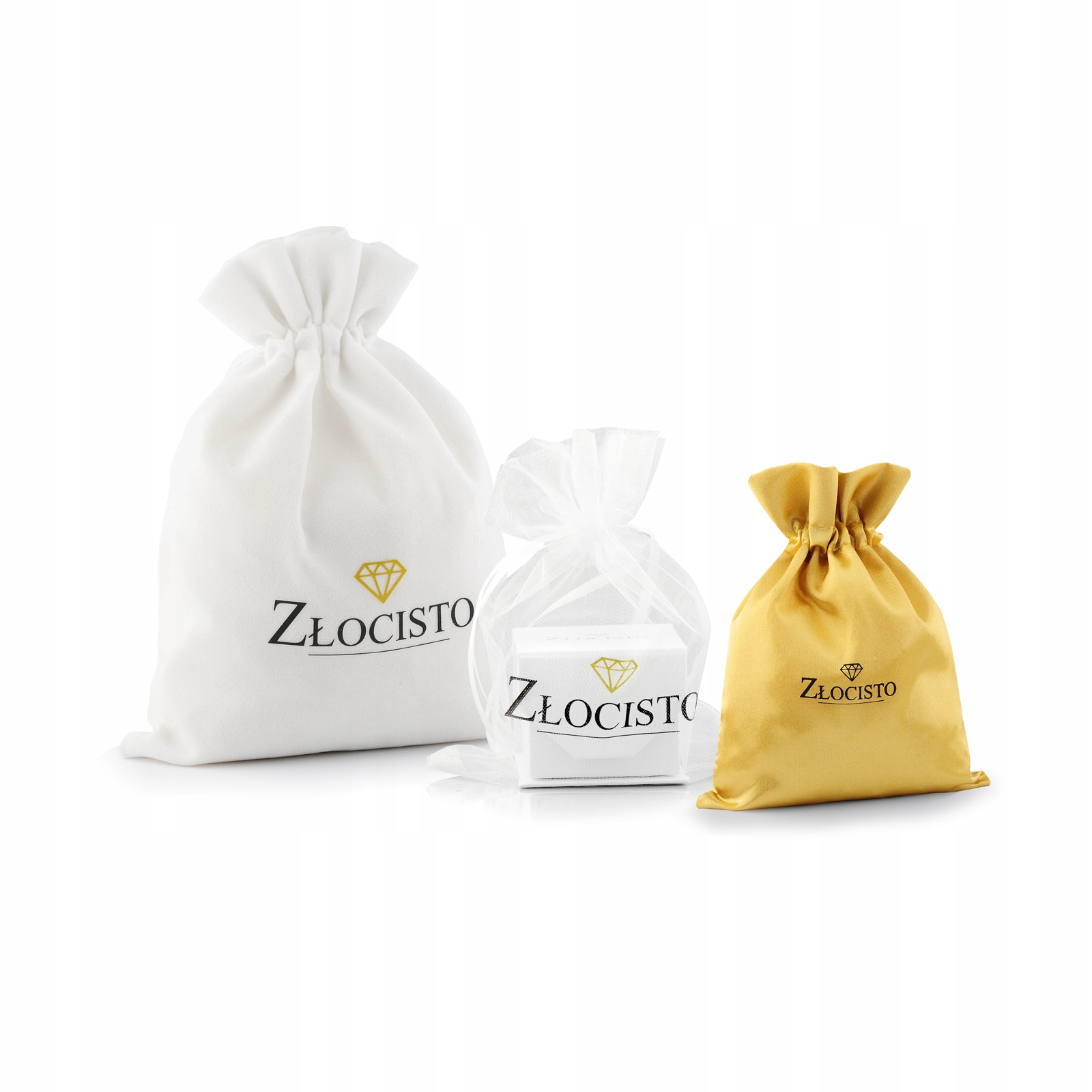 ZŁOTA ZAWIESZKA WISIOREK Z BRYLANTEM BIAŁE ZŁOTO Motyw Brak