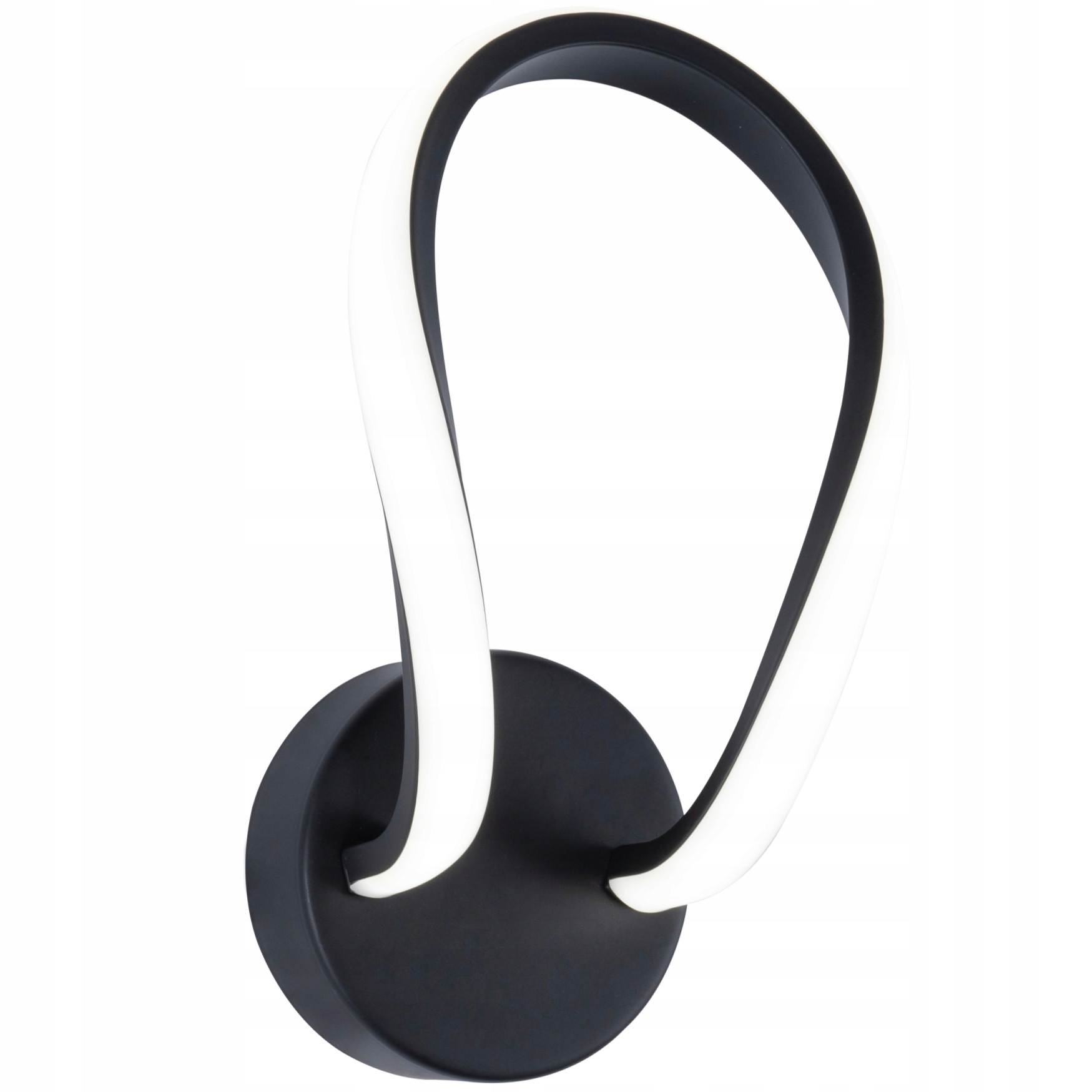 Čierna Led nástenná lampa, moderná nástenná lampa do kuchyne, jedálne, izby Erda