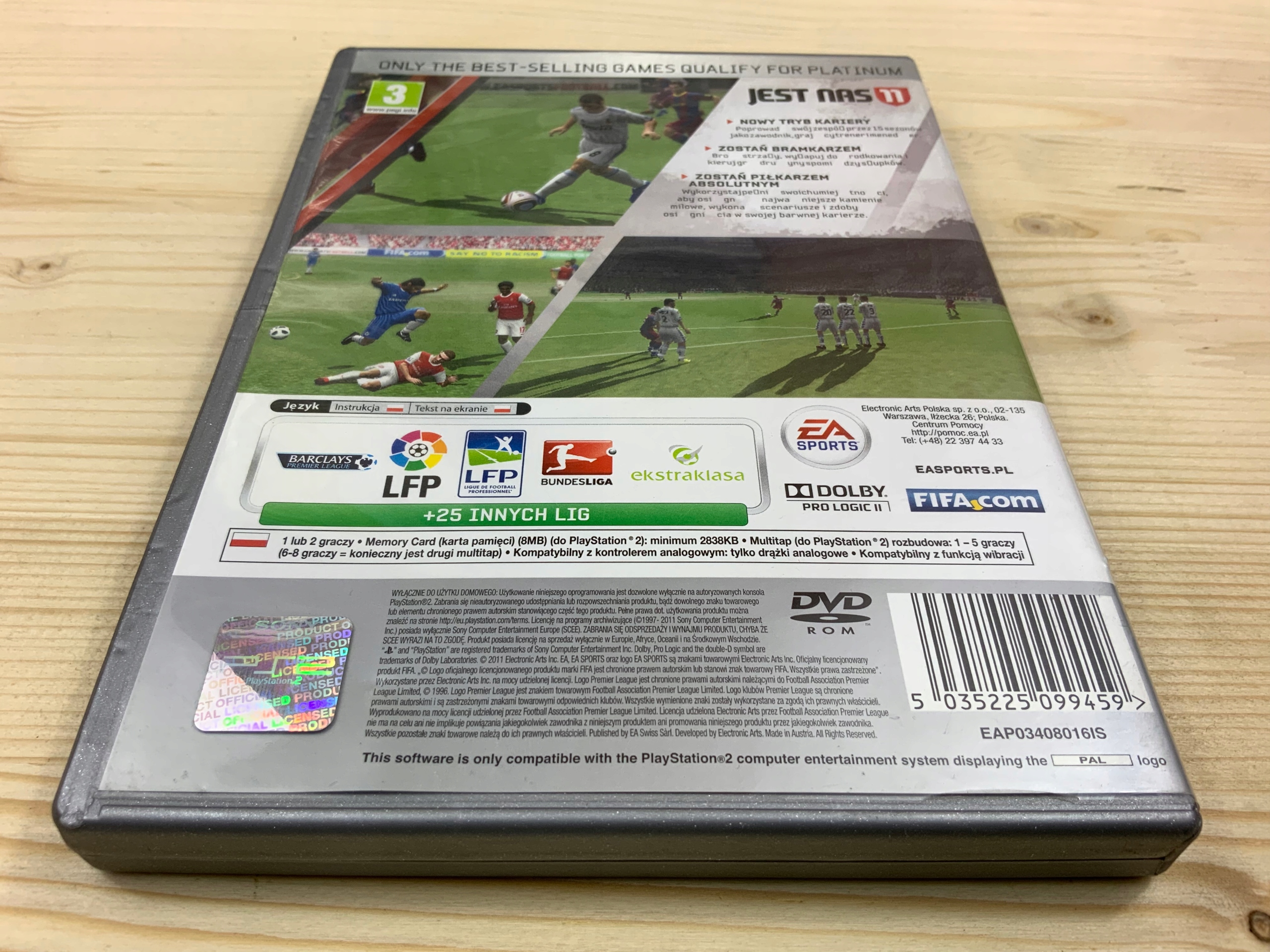 FIFA 11 płyta bdb komplet PL PS2 Tytuł FIFA 11 PS2 PL