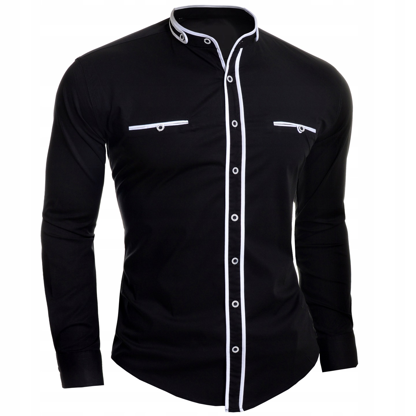 Pánská Košile Casual Se Stojáčkem Denní Hladká Nové