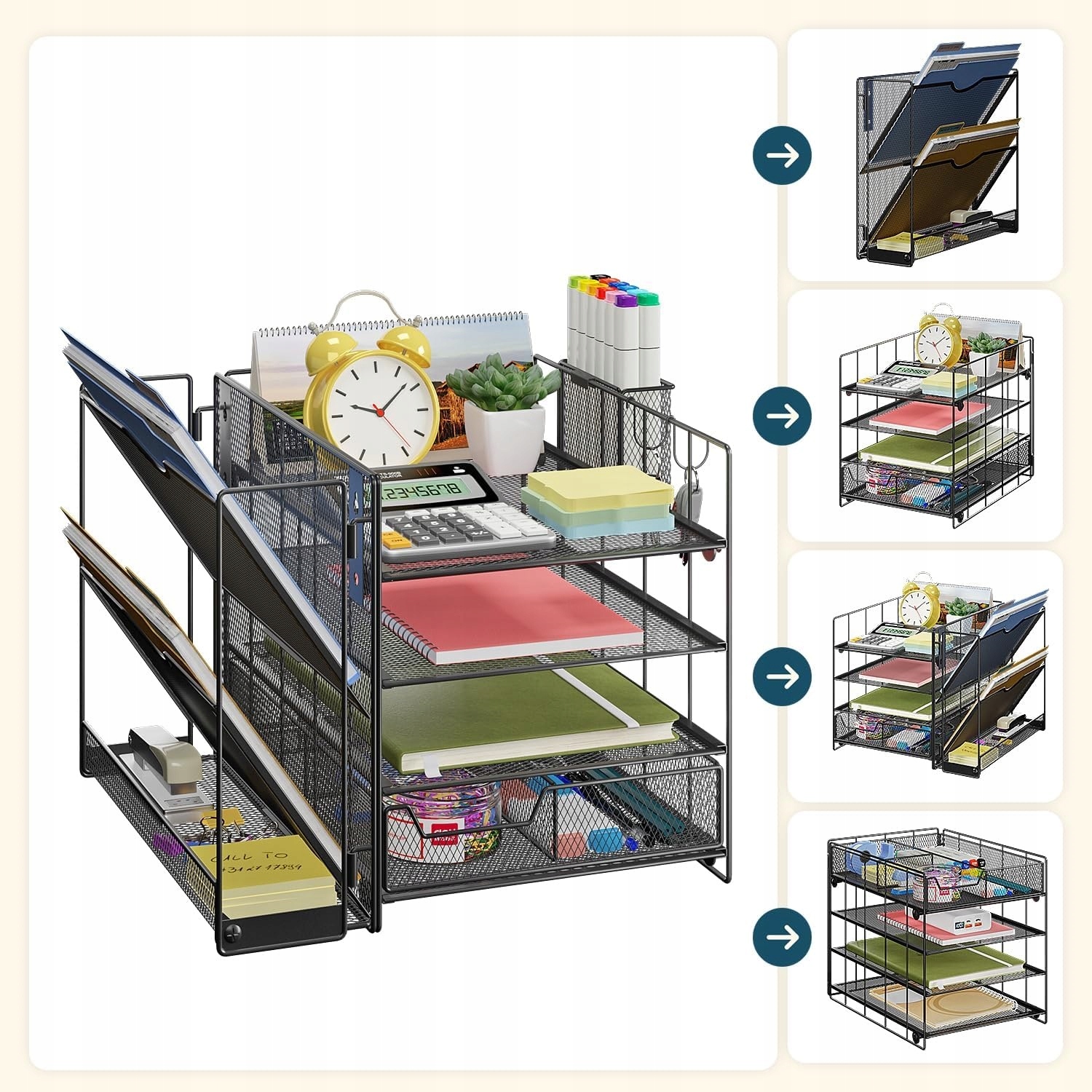 Wattne Organizer na Biurko z Uchwytem na Dokumenty EAN (GTIN) 5906792626365