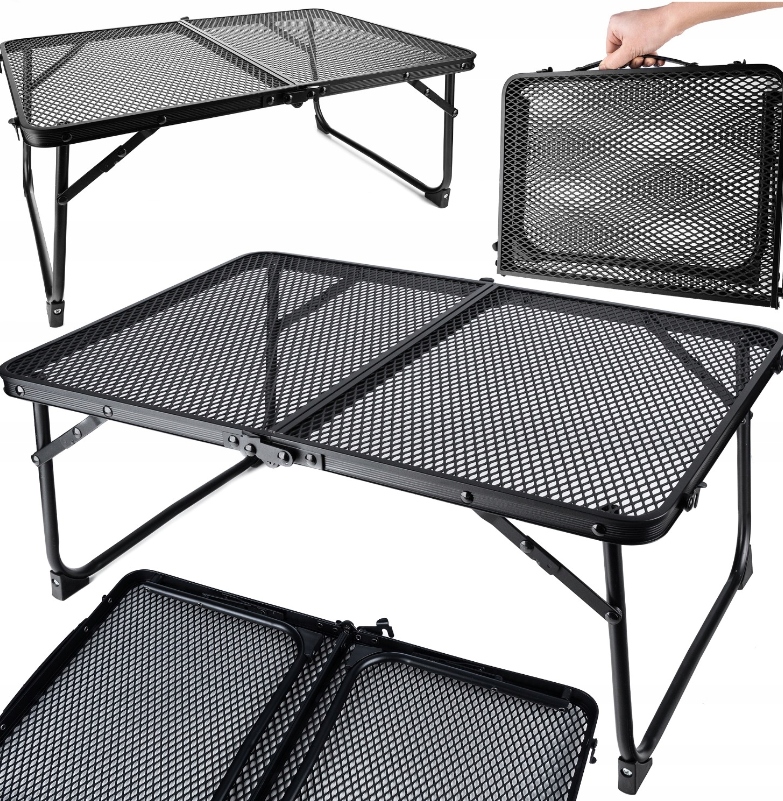 STOLIK SKŁADANY TURYSTYCZNY KEMPINGOWY STOLIK OGRODOWY BIWAKOWY ALUMINIOWY Stan opakowania oryginalne