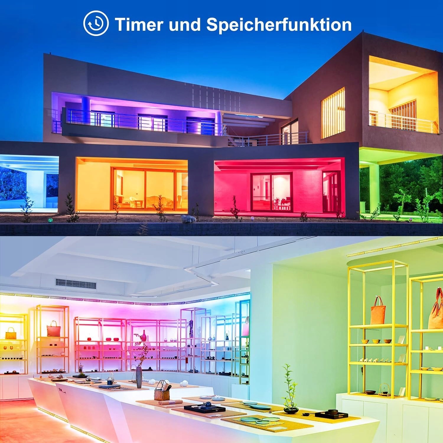 LINKE 42W LED Wallwasher Zestaw 2 RGB Reflektor 10 Kolorów IP66 Wodoodporny — miniatura 4