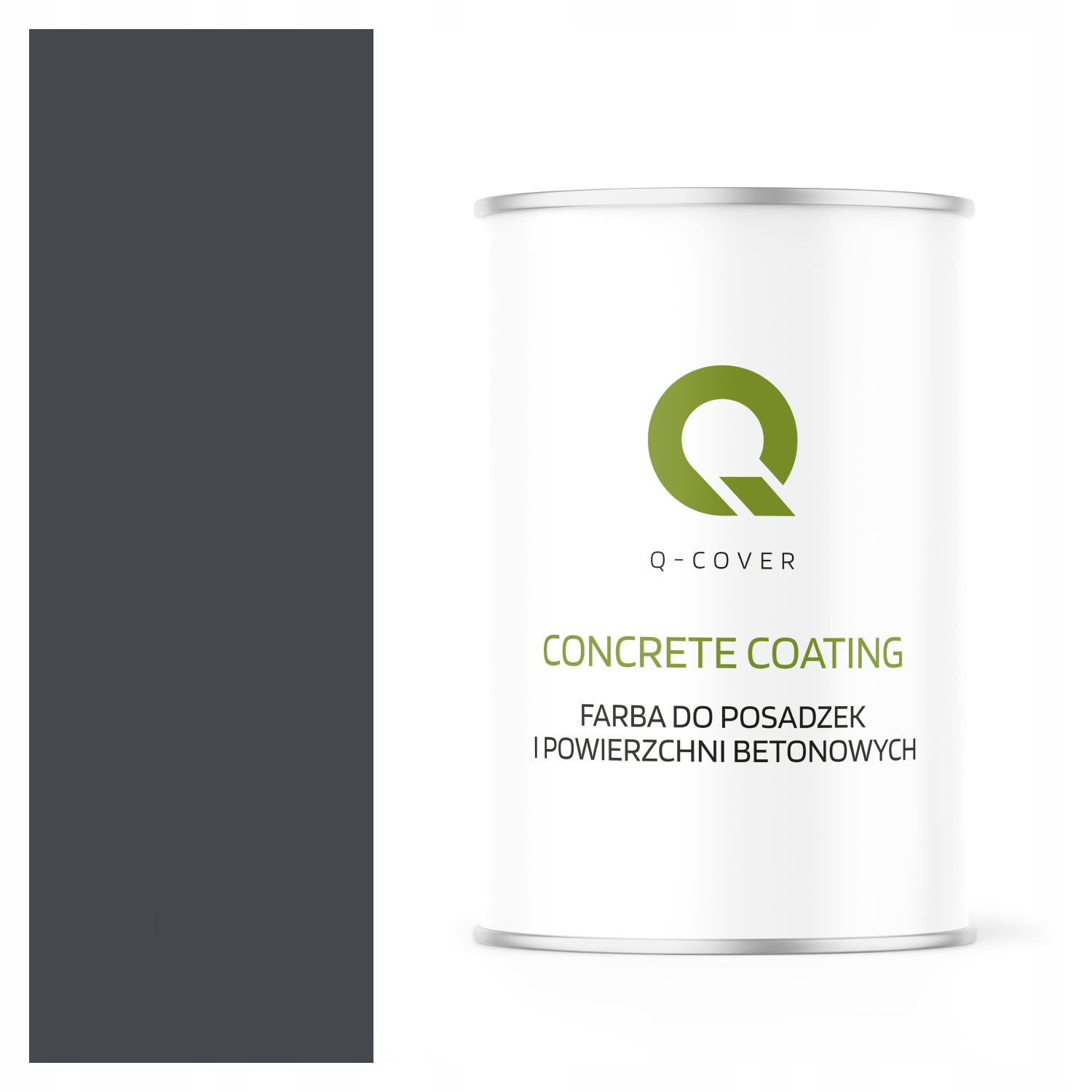 Farba Do Posadzek Betonowych Ochronna Odporna Betonu Grafitowy RAL7024 0,9L