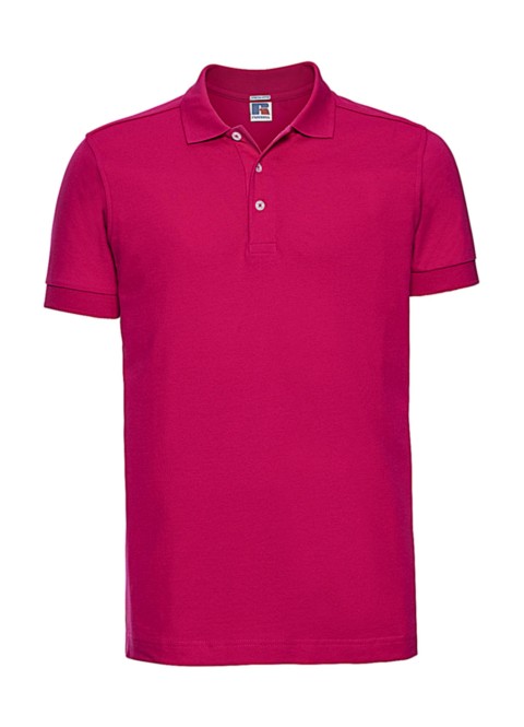 Tričko Stretch Polo Russell Fuchsia XL