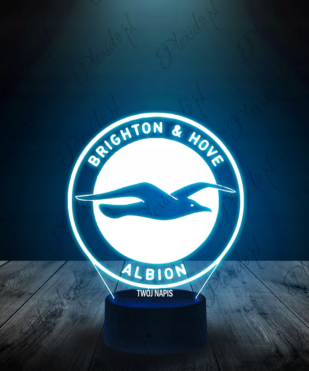 Lampka na biurko Brighton 16kolorów LED PLEXIDO Zasilanie bateryjne sieciowe