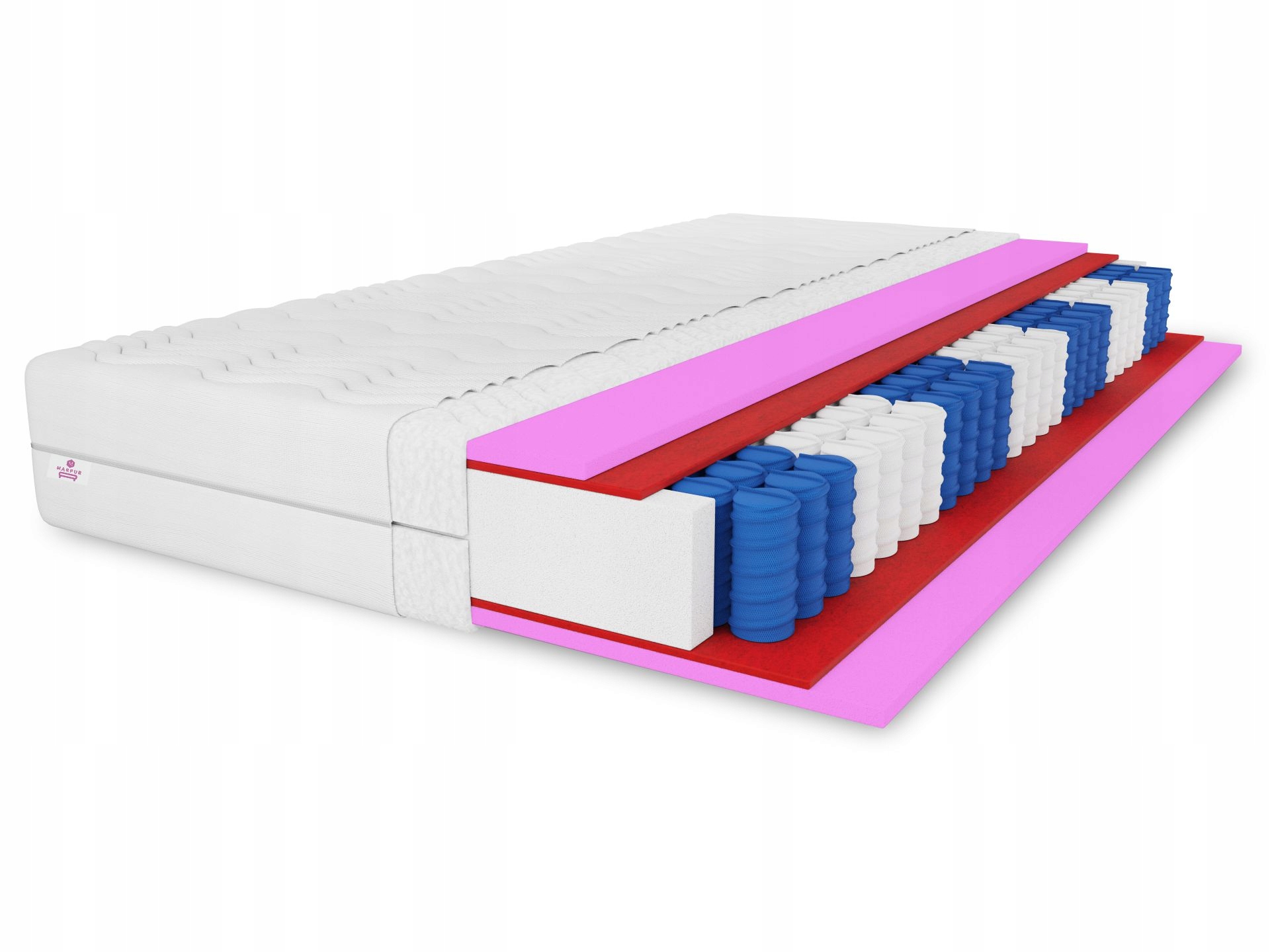 Matrac Muvieso 80x200x25 cm vreckový Pocket 7-zónová pena Hr