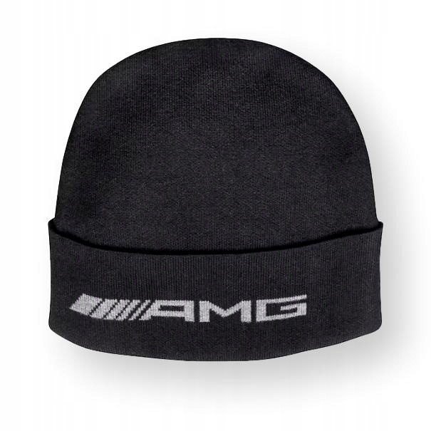 Mercedes Pletená čepice černá Amg unisex zimní Oe