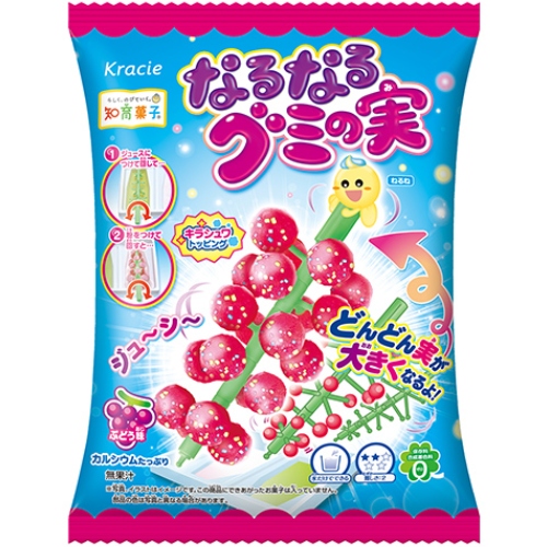 

Gummy Fruits rosnące cukierki winogrono 15g Kracie