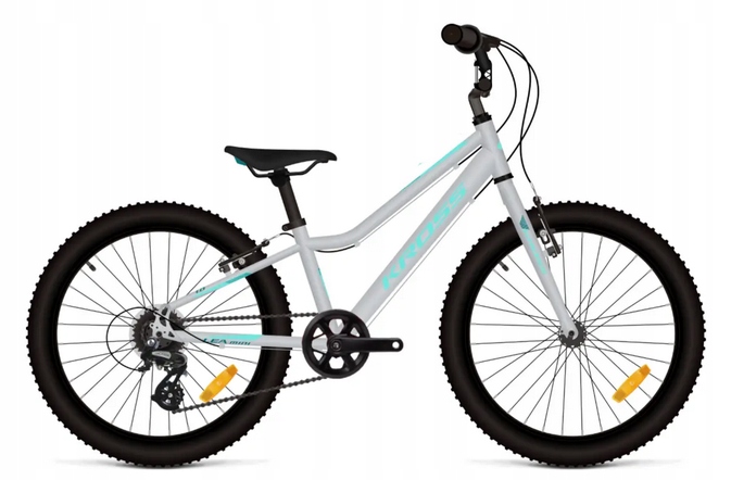 Rower Kross 20" Lea Mini 1.0 rama S 11" srebrny/turkusowy/połysk 110-135cm