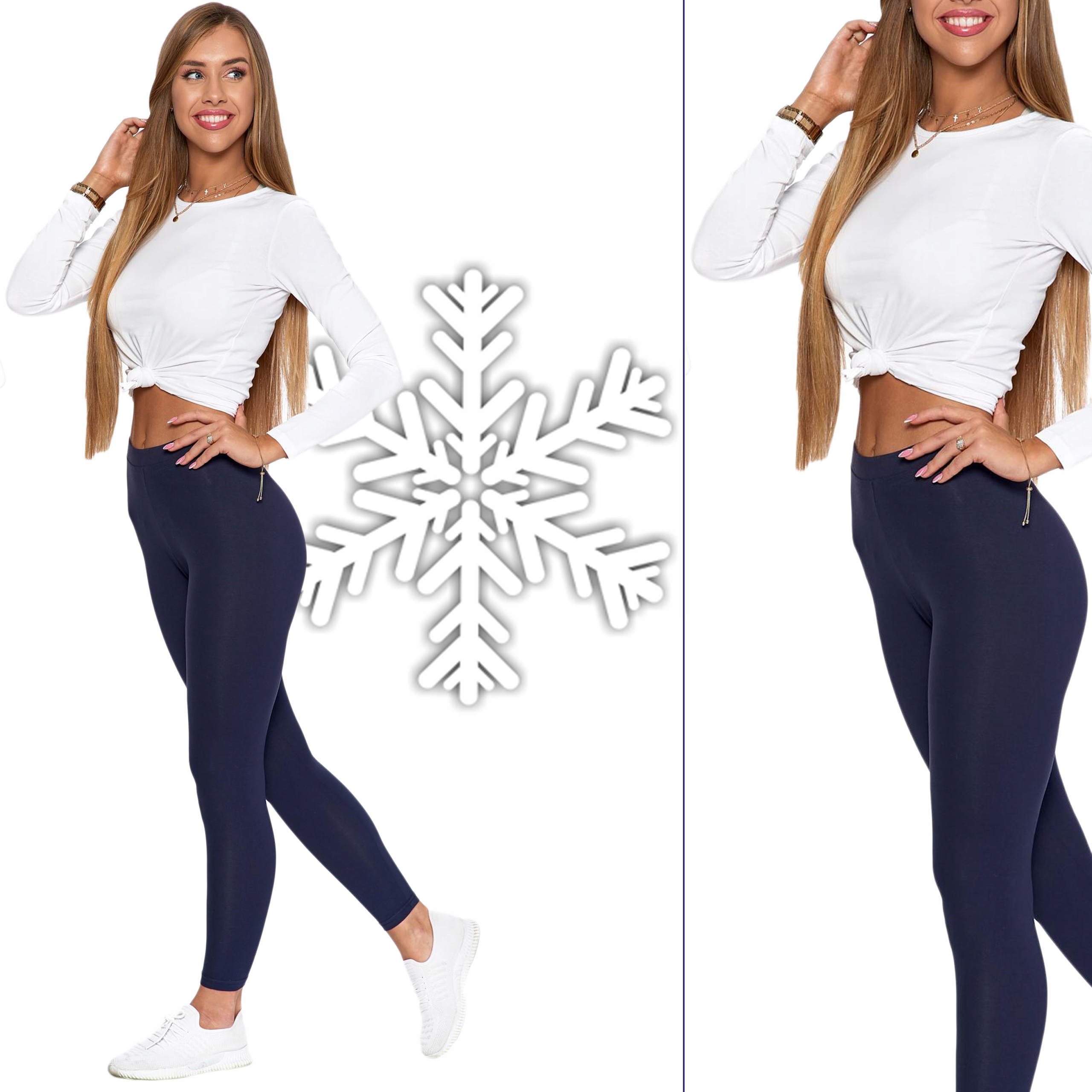 

Moraj Legginsy Ocieplane Mocno Kryjące granat 2XL