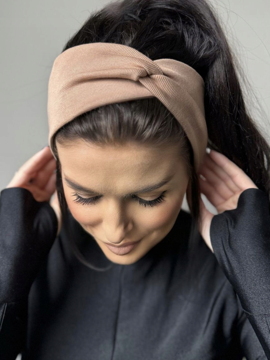 OPASKA DAMSKA NA GŁOWĘ USZY CIENKA LEKKA WYGODNA PRZEPLATANA BAWEŁNA KOLOR Marka inna