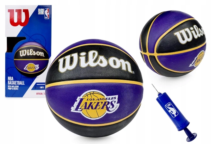 Piłka do koszykówki Wilson Los Angeles Lakers Nba pompka