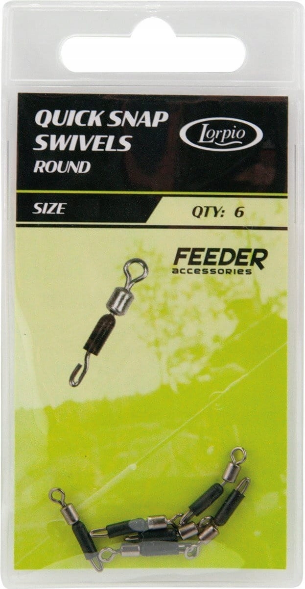 łącznik Lorpio do przyponu Quick Snap Swivel Round 6szt. nr.22