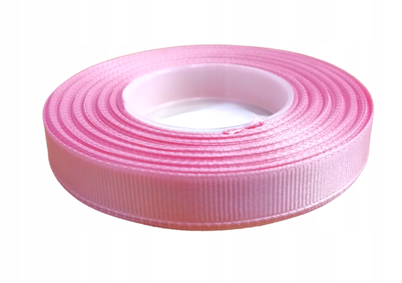 Wstążka rypsowa taśma 1,2cm/25y różowy neonowy