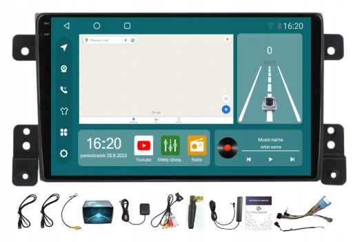 Rádio Navigace Suzuki Grand Vitara 2005-14 Carplay Android 8GB 256GB Sim