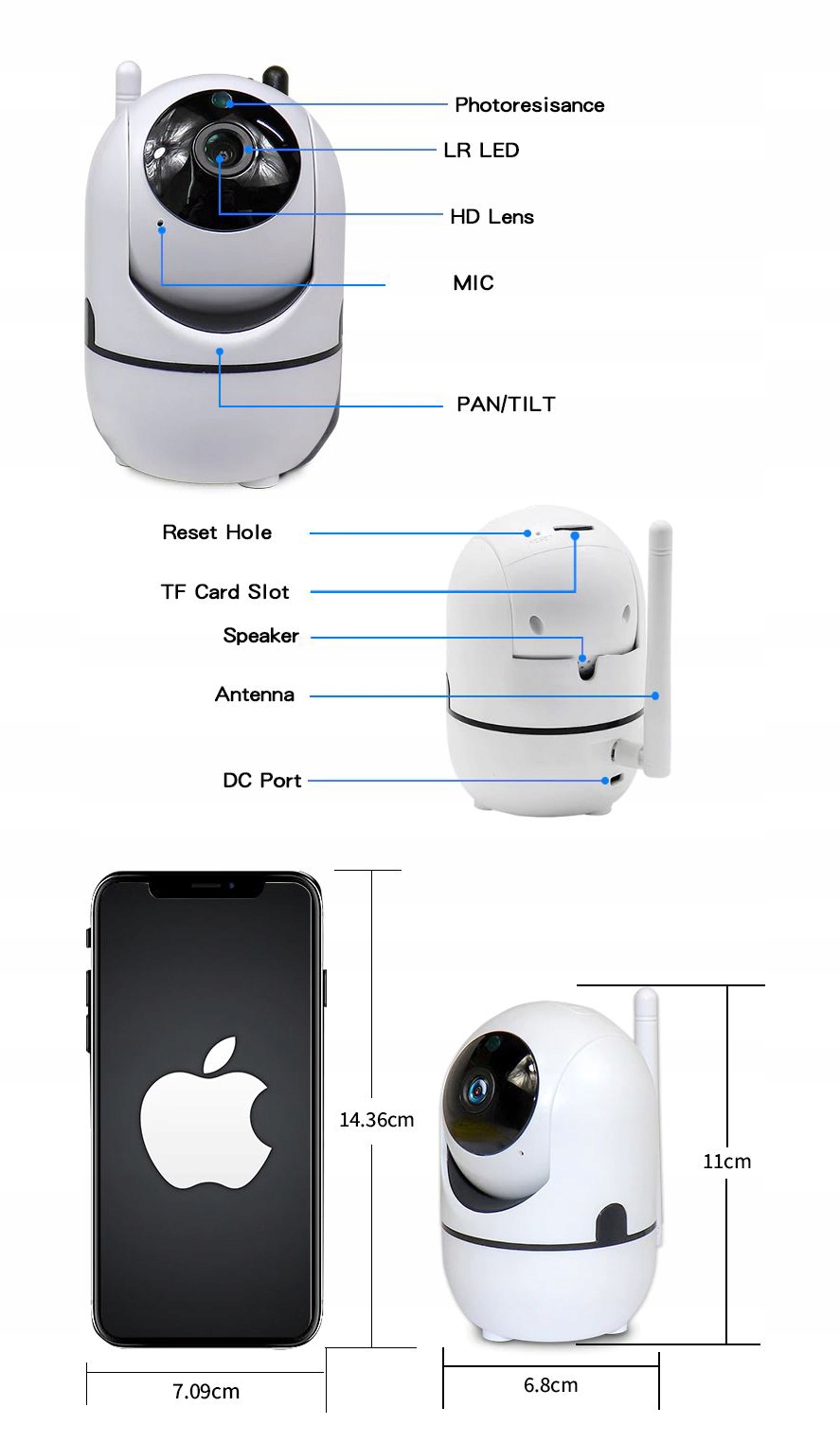 NIANIA, KAMERA IP CMOS SONY SNC-IPHV10 FullHD WIFI Marka Inna