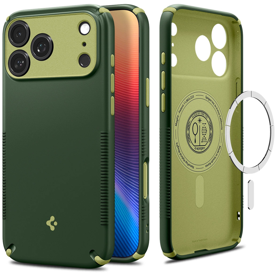 Spigen Nano Pop Hybrid MagSafe iPhone 17 Pro Max 18 Pro Max Avo Green