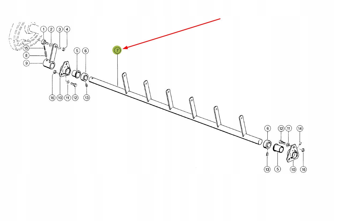 816690.0 вал управления узлом